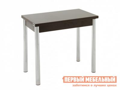 Кухонный стол  (ноги хром-лак) Венге Кубика. Цвет: венге