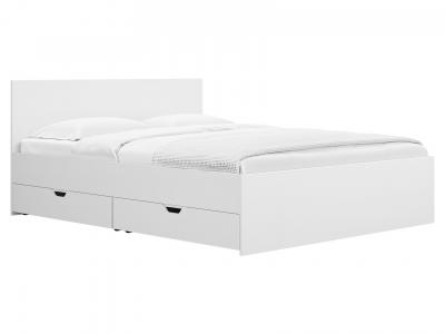 Односпальная кровать  Мариана Белый, 180х200 см, Четыре ящика Сонум. Цвет: белый