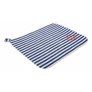Коврик для бани (40x35 см) Морской Банные штучки. Цвет: белый, синий