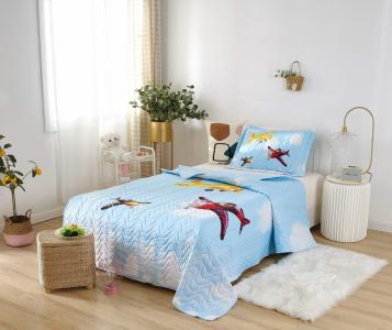Покрывала, подушки, одеяла для малышей Sofi De MarkO. Цвет: голубой