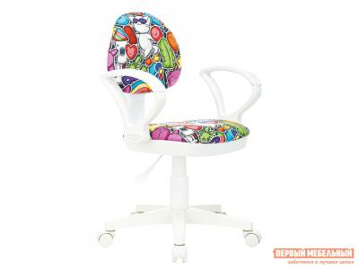 Детское компьютерное кресло  KD-3/WH/ARM Мультиколор, ткань Бюрократ. Цвет: мультицвет