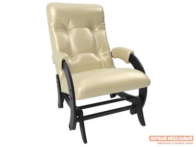 Кресло-качалка  Бергамо Oregon perlamutr 106, иск. кожа, Венге Мебель Импэкс. Цвет: венге
