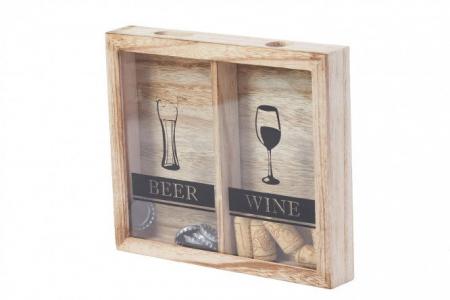 Декоративный ящик для винных и пивных пробок Hoff. Цвет: бежевый